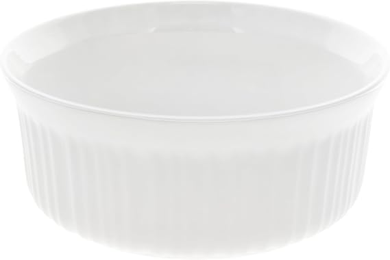 CorningWare FS1 2.5 Qt/ 2.35L Round French White Casserole Dish