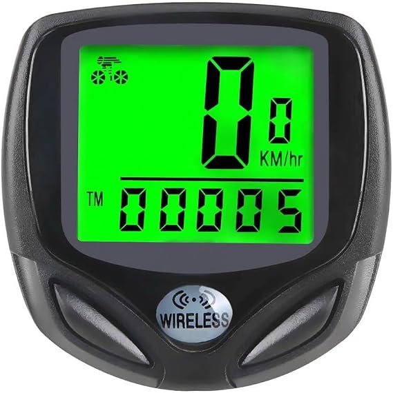 Bicycle Speedometer Wireless, Bicycle Speedometer English Code Wireless Waterproof Environmentally Friendly Clear Screen Cycling Computers for Bike