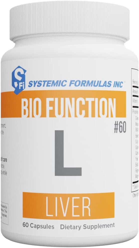 Systemic Formulas L - Liver 60 Capsules Bio Function #60. Liver Support, Gall Bladder Support.