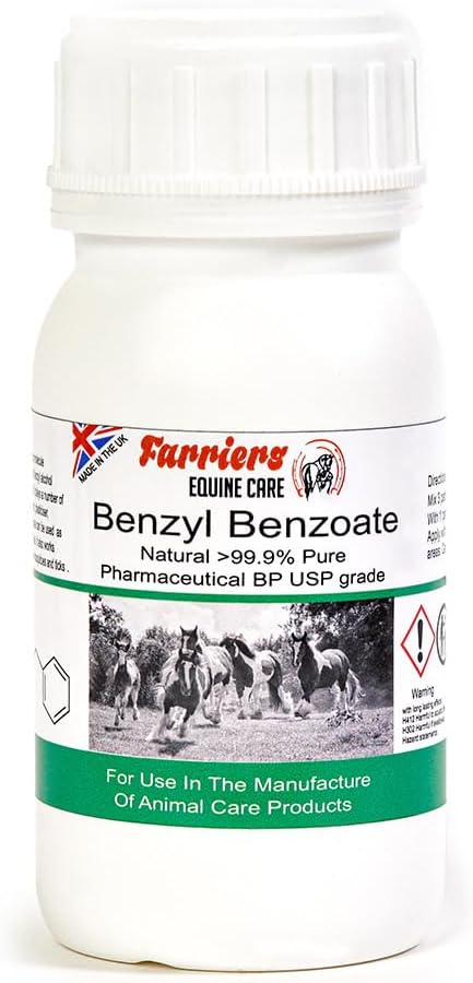 Farriers Equine Care Benzyl Benzoate Pure Undiluted (250ml) 99.9 Pure