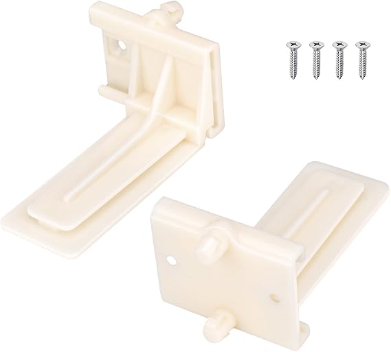 Undermount Drawer Slide Rear Mounting Bracket Socket, Plastic Drawer Track Back Plate Replacement for Face Frame Cabinets & Kitchen Drawers (5Pairs, 10PCS)