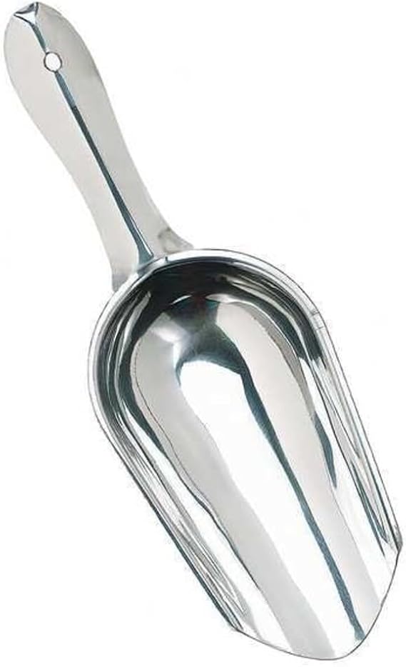 Crestware Ice Scoop,Stainless Steel,12 oz ISP - 1 Each
