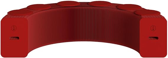 Pop Up Craft Paper Stool - Kraft Paper Material Portable Folding Stool - Honeycomb Design Strong Load-Bearing Capacity - Bench Various Shapes - Fashion Paper Design,Red,H:44CM/17IN/6 Seats