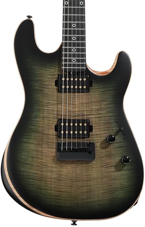 Ernie Ball Music Man Rabea Massaad Artist Series Sabre Electric Guitar - Emerald Hill Burst