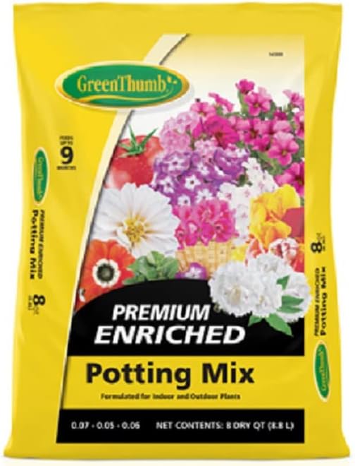 Green Thumb 8 Quart Premium Potting Soil Mix (2)