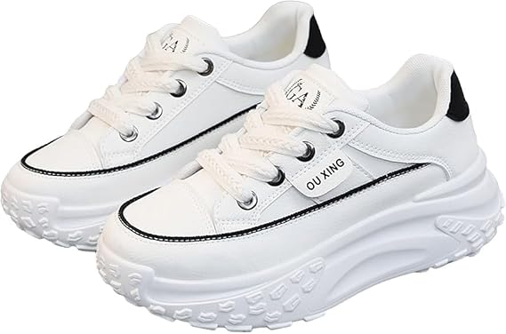 Chunky Sneakers for Women Platform Sneakers Sports Shoes Anti Slip with Thick Sole Breathable Fashion Running Sneakers