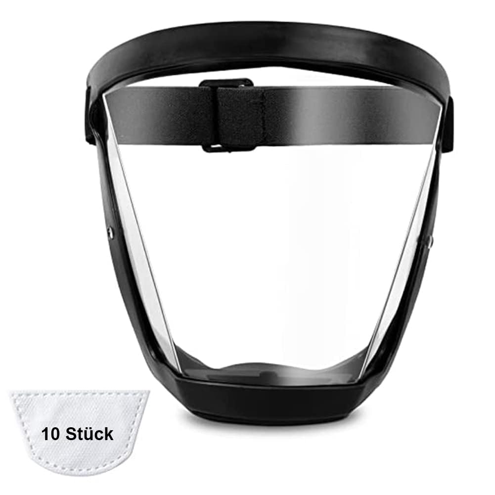 Super Protective Face Shield Anti-Fog Full Face Protection Transparent Face Shield for Adults Plastic Face Mask