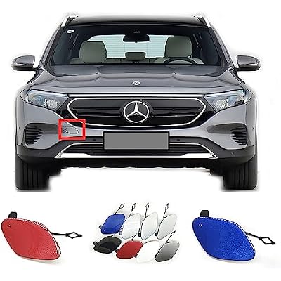 Front Tow Cover Fit 21-24 Mercedes Benz EQB Class W243 X243 for EQB250 EQB260 EQB300 EQB350 EQB400 2021 2022 2023 2024 Electric Bumper Hook Eye Cap Red