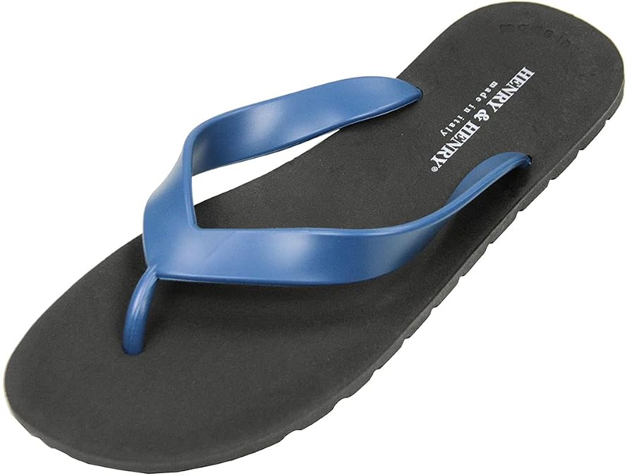 Henry and Henry Sandals Men's Women's Official Retailer HENRY & HENRY Flipper Tong Sandals FRIPPER SANDAL NERO/PETR