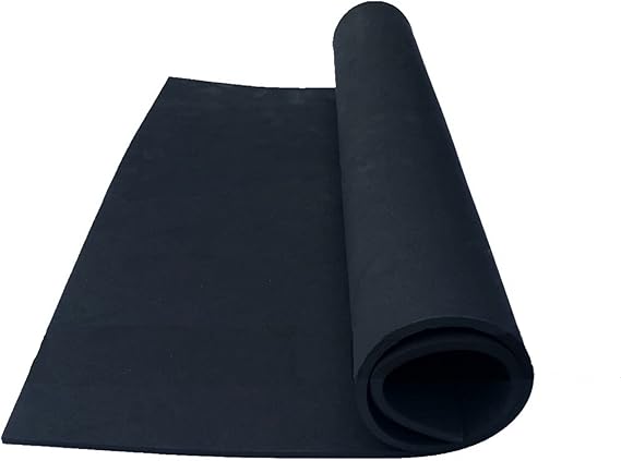 1 Piece 6mm Black EVA Foam Sheet, 14" x 39" Craft Foam Cosplay 80 kg/m3