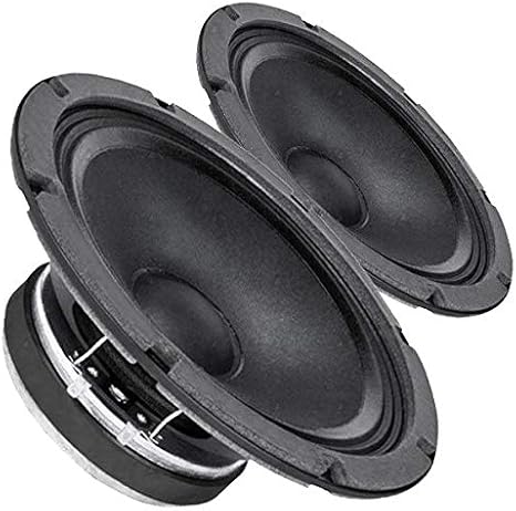 Pair Faital Pro 8FE200 4ohm 8" 95dB Woofer Midbass Voice Replacement Speaker