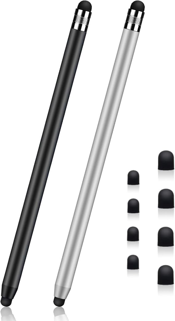 Stylus Pens for Touch Screens,2Pack 2-in-1Universal Capacitive Stylus