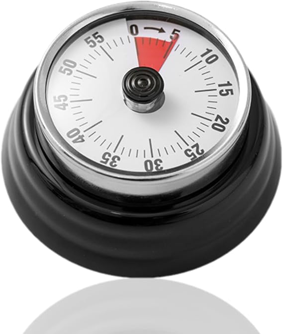 Visual Timer, 60-Minute Mechanical Magnetic Kitchen Timer