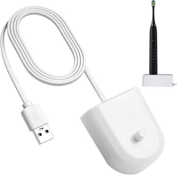 Replacement Charger Compatible with Philips Sonicare Toothbrush, USB Charging Waterproof Power Cord Cable Inductive Charging Base for Philips Sonicare Hx3000 / Hx6000 / Hx8000 / Hx9000 Series