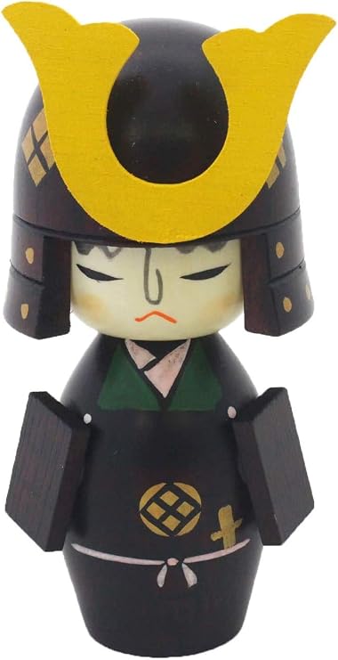 Usaburo 590-237 Takeda Shingen Kokeshi Doll