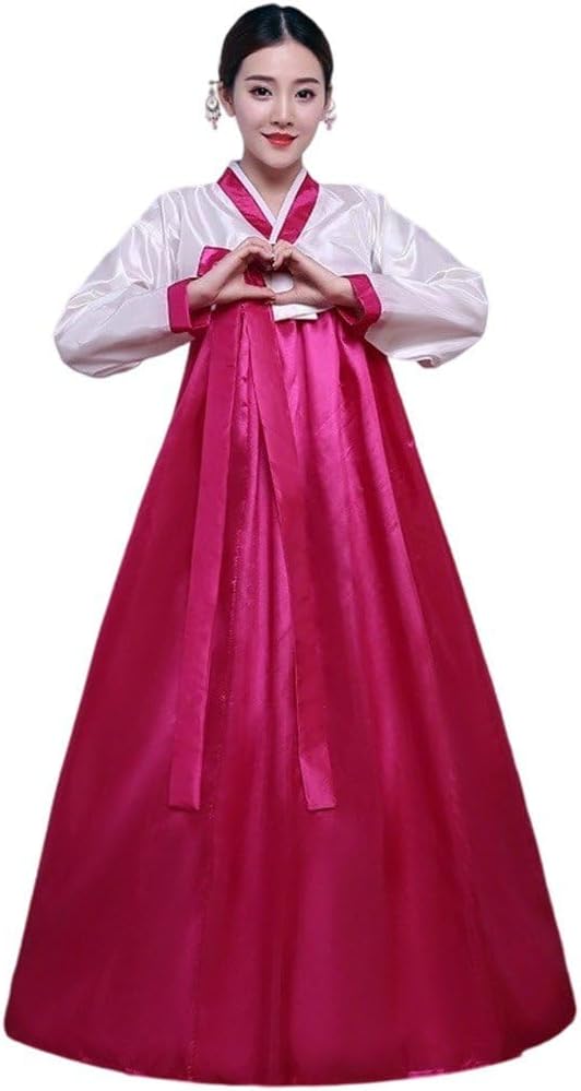1set Hanbok Korean Costume Multicolor Traditional Korean Hanbok Dress Female Korean Folk Dance Costume Korea Traditional Costume