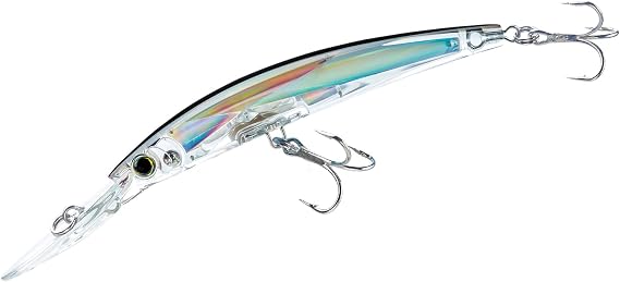 Yo-Zuri Crystal 3D Minnow Deep Diver Lure, Silver Black, 5-1/4-Inch