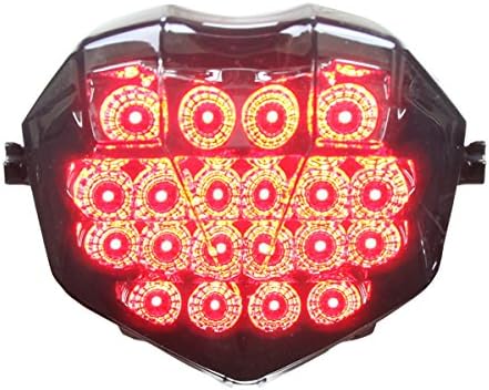 Integrated Sequential LED Tail Lights Smoke Lens for 2013-2017 Triumph Daytona 675 20+ Moto2 13-19 Street Triple 20-23 765 RS (DOES NOT WORK ON 24+ MODELS)
