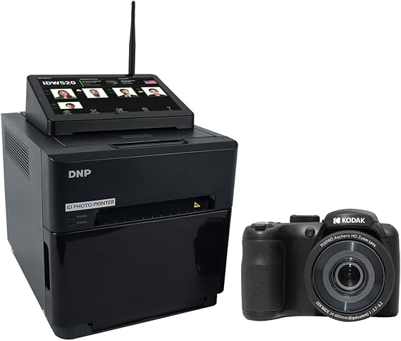 DNP ID Photo Printer System with Kodak Pixpro Camera and Wireless LCD Conso