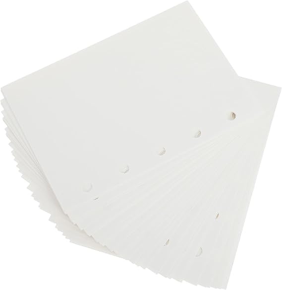 Operitacx 45 Sheets Refill Loose Leaf Paper for M5 Notebook 5 Hole Binder Paper Portable and Flexible Organization for Study and Office Note Taking