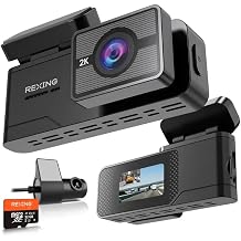 Rexing C2 2K+1080P WiFi Car Camera + 32GB SD Card