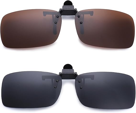 Clip on Sunglasses for Prescription Glasses, Premium Polarized,Ideal Clip on Sunglasses Over Prescription Glasses