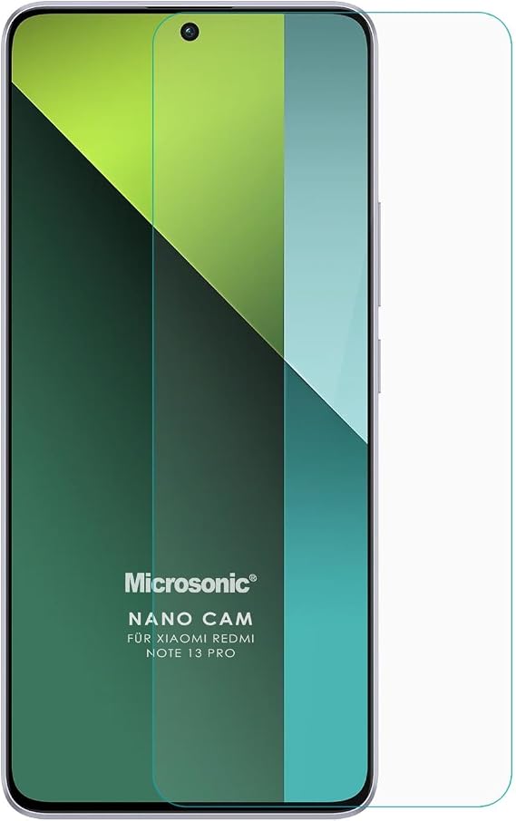 Microsonic Xiaomi Redmi Note 13 Pro 4G Nano Glass Cam Ekran Koruyucu [Redmi Note 13 Pro 4G ile Uyumlu Ekran Koruyucu - Şeffaf]