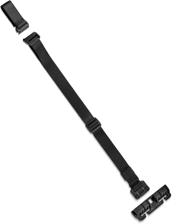 Tactical Geek TGBelt7 Backpack Chest Strap, Nylon Sternum Strap with Quick-Release Buckle, Adjustable Backpack Stabilization Webbing, Compatible with MOLLE System (Black)