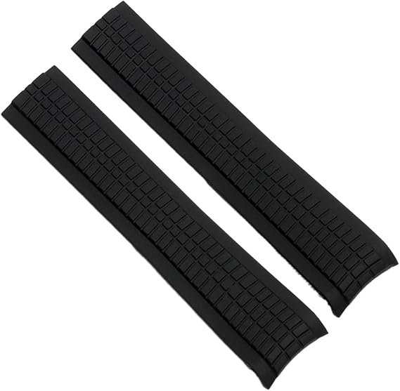 Soft Rubber Watch Band Aquanaut Fits for Patek Philippe Silicone 5164A 5167A 5168A 21mm Folding Buckle Watch Strap (Color : Black-No Buckle, Size : 21mm)