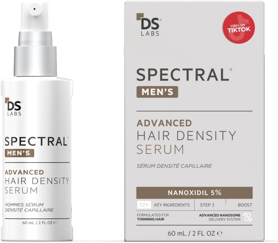 DS Labs Spectral Men's Formally Spectral.DNC-N - Hair Density Serum, Strengthening, Thickening, Minimize Shedding, Color Safe, 60mL, Packaging
