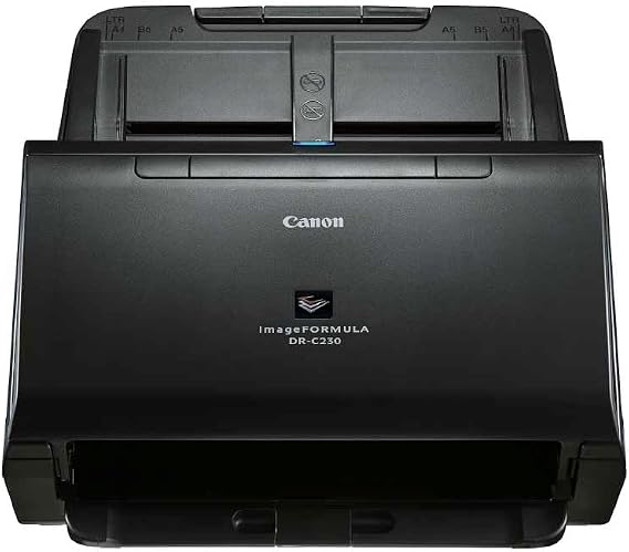 Canon DR-C230 imageFORMULA tarayıcı belge tarayıcı (dubleks besleme, 600 DPI, renkli tarama, Canon CaptureOnTouch yazılımı, CapturePerfect) siyah, 2646C003