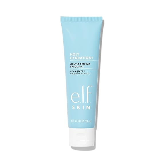 e.l.f. SKIN Holy Hydration! Gentle Peeling Exfoliant, Cleanser, Effective, Easy to Apply, Peels Away Dead Skin, Removes Dirt, Ideal for All Skin Types