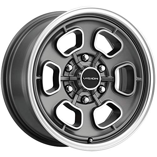 Vision 148 Shift 17x8 6x5.5 0mm Gunmetal Wheel Rim 17 Inch