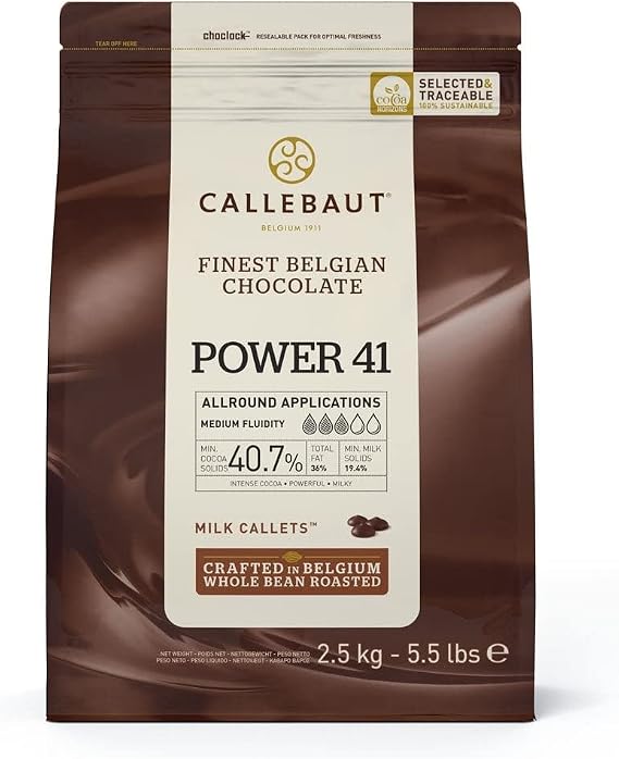 Callebaut Milk Couverture Power 41 Chocolate 2.5kg