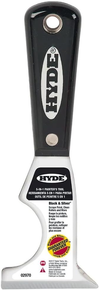 Hyde 02970 Black & Silver 5-in-1 Multi-Tool