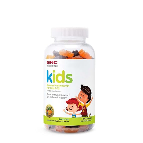 GNC milestones Kids Multi Gummy, 11 Essential Nutrients, 120 Gummies