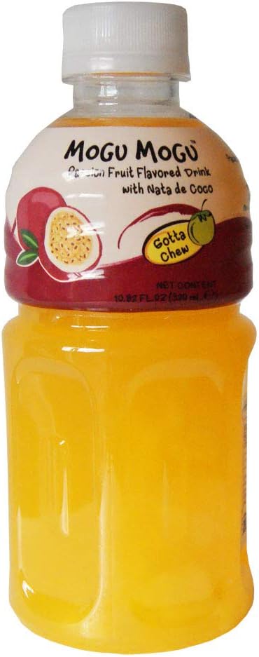 Mogu Mogu Passionfruit Flavoured Drink with NATA do Coco - 24 x 320ml