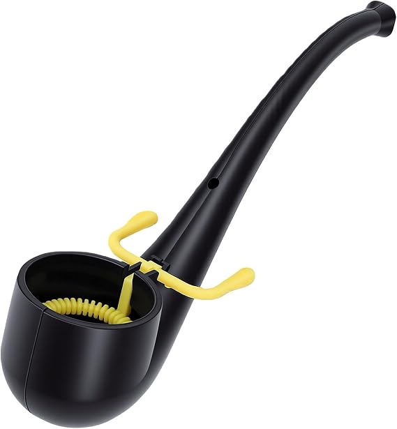 Matybobe Novelty Soap Bubble Pipe Retro Design Bubble Blower for Kids Adults Lightweight and Portable for Parties (Black)