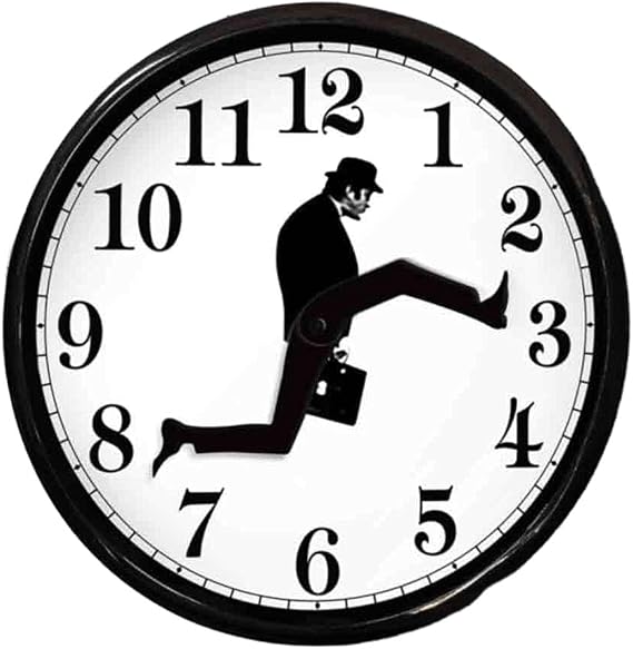 Ministry of Silly Walks Clock, Silly Walk Wall Clock, A Interesting Wall Clock for Hotel Living Room Decor, Bedroom, Kitchen, Novelty Home Decor Gifts