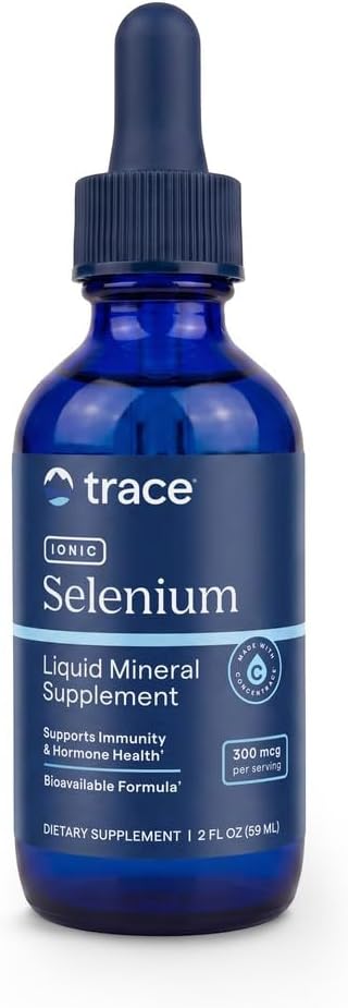 Trace Minerals Ionic Selenium Liquid Supplement, 300 mcg, 2 oz, 48 Servings