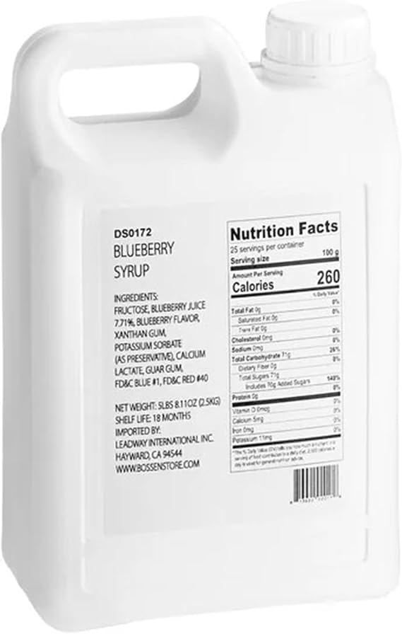 Blueberry Concentrated Syrup 64 fl. oz. WS-535SYPBLUBRY-NPF