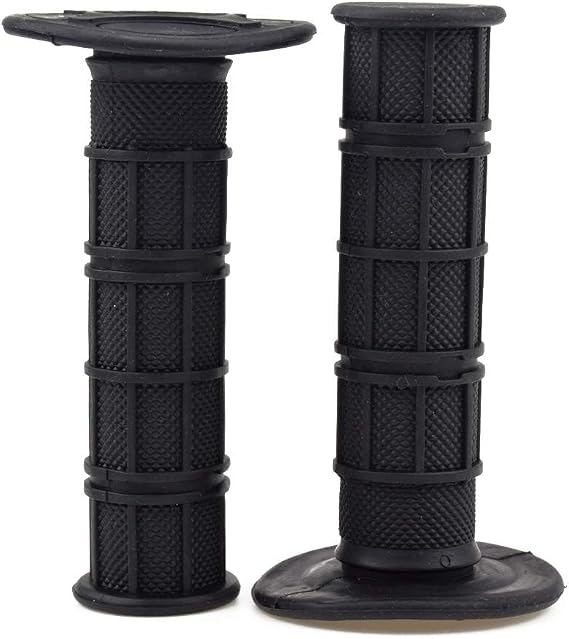 HIAORS 7/8" Motorcycle Hand Grips for CRF YZF WRF KXF KLX Pit Dirt Bike Motocross Motorcycle Offroad Dirt Bike Black
