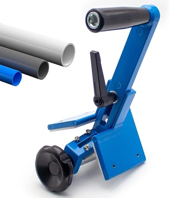 Pipe Chamfering Tool 1.5-6.3in for PVC, PE, PPR Plastic Round Tubes, 15° External Chamfer Bevelling Reamer for Plumbing