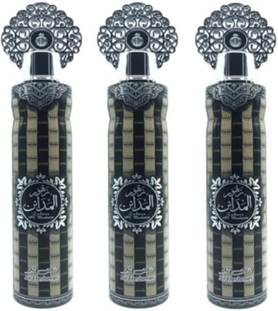 Zahoor Al Madaen Air Freshener, 300ml, Pack of 3 Made in UAE
