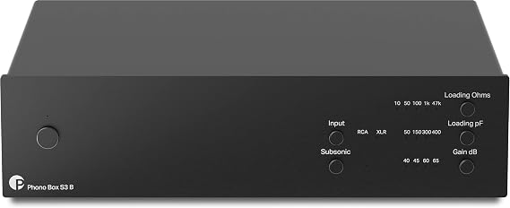 Pro-Ject Audio Systems Phono Box S3 B - Balanced Audiophile Phono Preamp (Black)