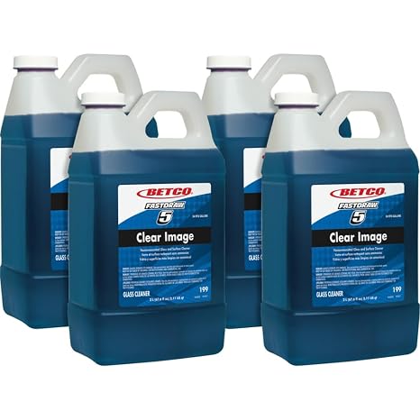 Betco Deep Blue Glass Cleaner - Concentrate Liquid - 0.53 gal (67.63 fl oz) - 4 / Carton - Blue