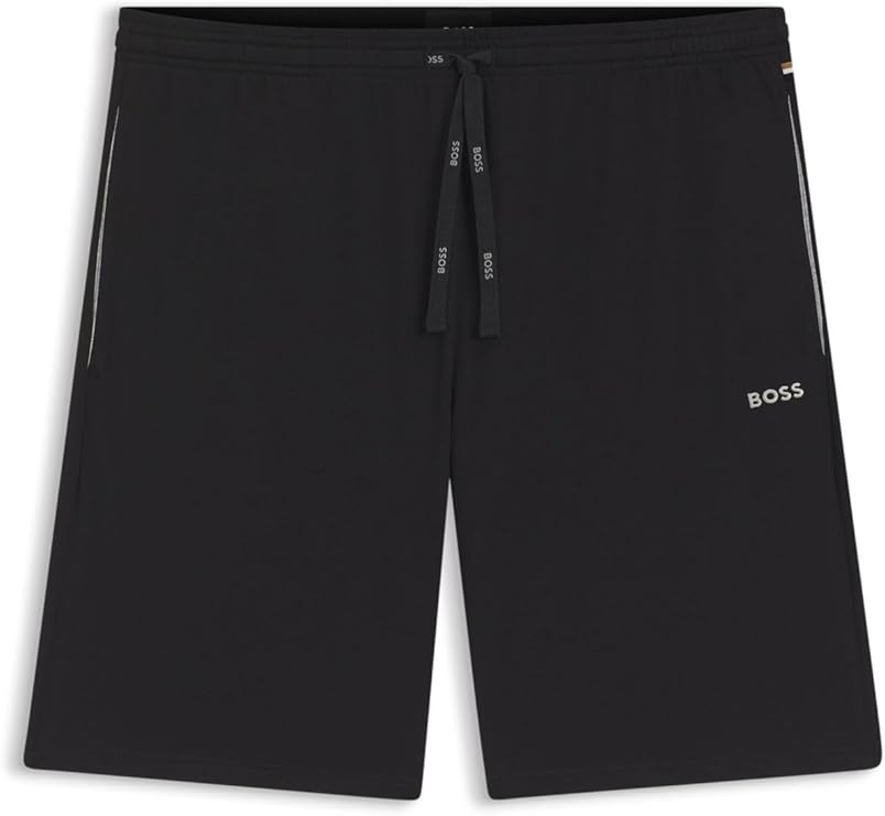BOSS Men's Mix & Match CW Shorts Made of Elastic Cotton with Contrast Logo and Drawstring