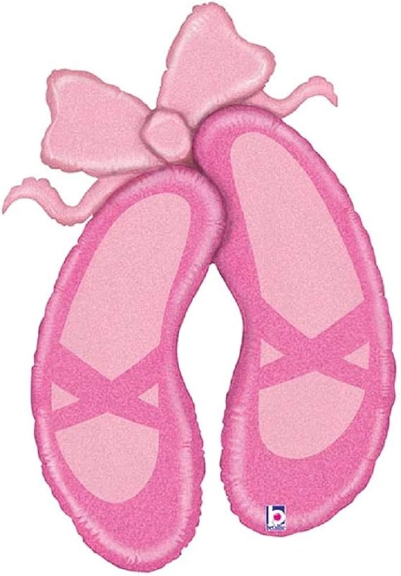 Betallic 35862 Ballet Slippers Foil Mylar Party Balloon, 40", Multicolor, Pack of 1