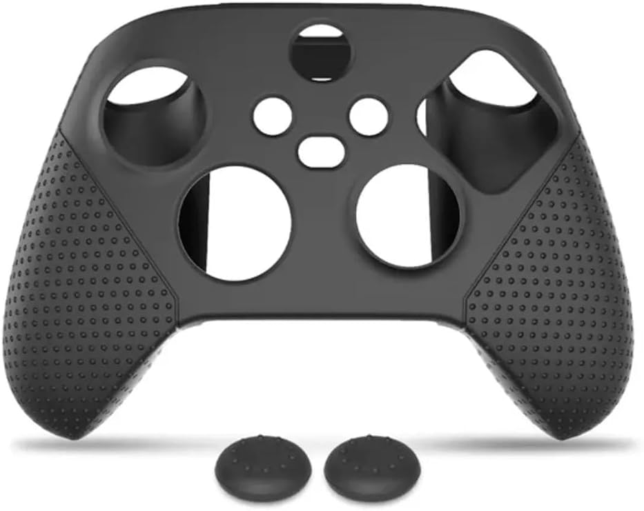 Xbox Series S X Silikon Kılıf Analog Koruyucu Set 9. Nesil Kol Uyumlu (siyah)