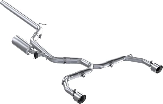 MBRP 2022 Volkswagen Golf GTI MK8 T304 SS 3in Cat-Back Exhaust 2.5in Dual Split Rear w/SS Tips